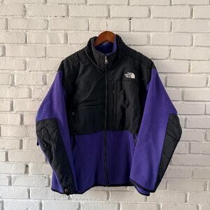 Vintage 90s The North Face Denali Purple Made in USA Fleece Jacket (Size XL)